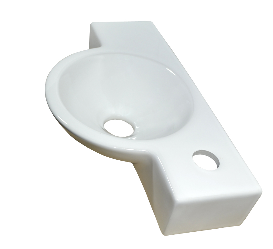 Keramikwaschbecken Waschbecken Keramik Wandmontage aufsatz eckig oval