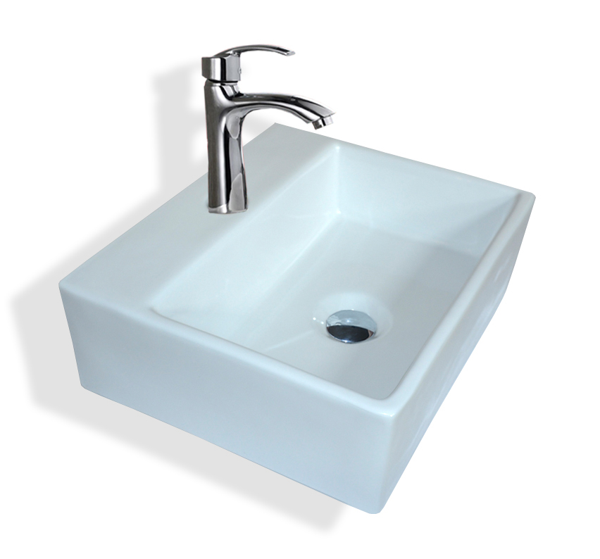 Keramikwaschbecken Waschbecken Keramik Wandmontage rechteckig klein 33